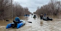 Уровень воды в Урале у Оренбурга резко поднялся